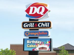Greenville Lighted Signs 0092 Dairy Queen Bendsen Sign  Graphics W 19mm 80x176 Bloomington IL 101718 1 300x225