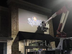 Greenville Lighted Signs illuminated cabinet channel letters outdoor install 300x225